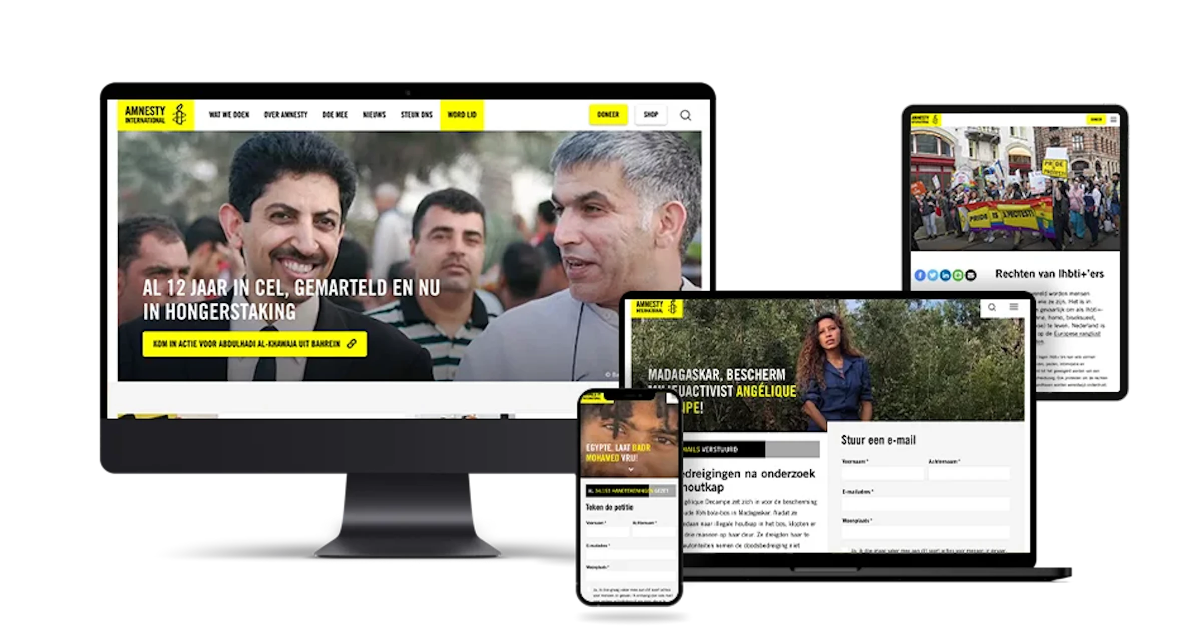 Amnesty International — Campaigning- en donatieplatform als sterke basis.