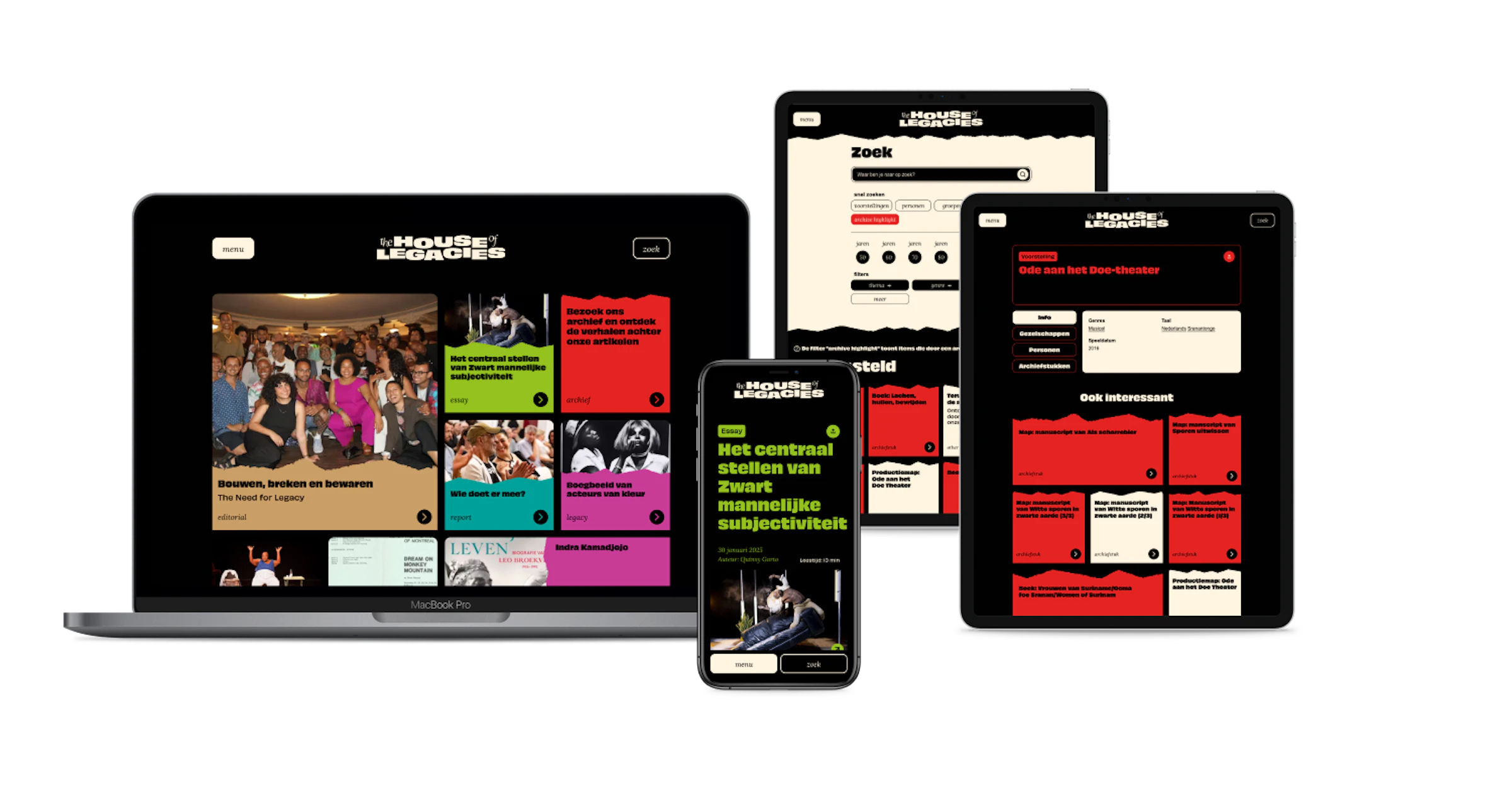 The Need For Legacy — Platform en database voor een nieuwe manier van ontsluiten en archiveren.