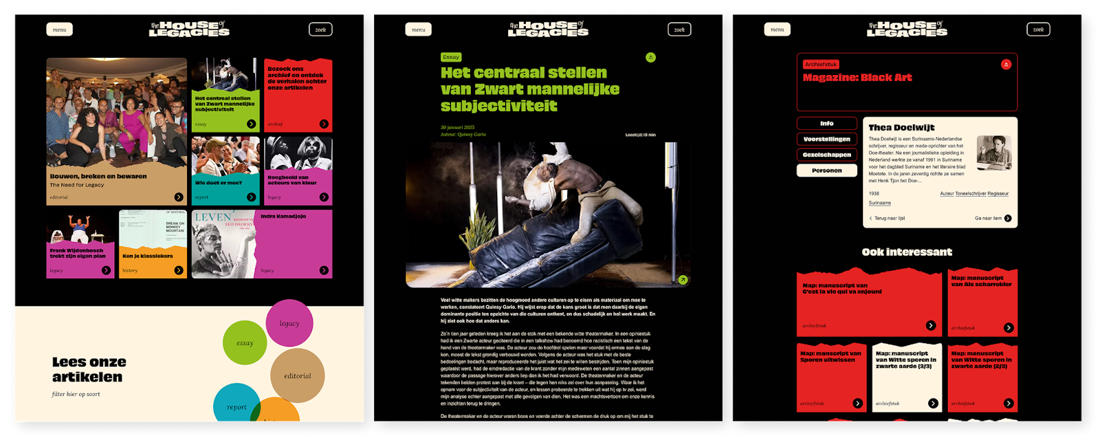 artikel en archiefstuk op thehouseoflegacies.nl